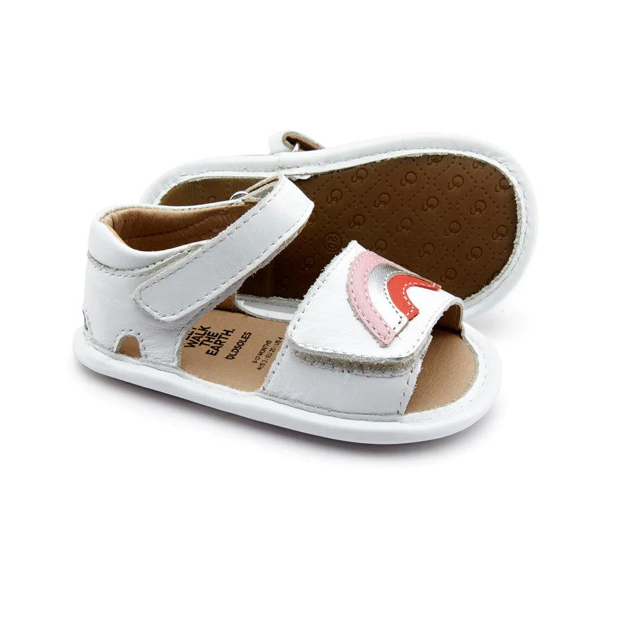 Rainbow Bambino Sandal Snow pearlised Pink Silver Red Adoreu Baby Shop Launceston Tasmania Oldsoles