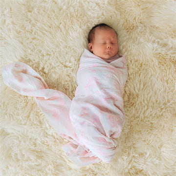 Swaddle Wrap Muslin Rose Flatout Bear Australia Adoreu Baby Shop Launceston Tasmania
