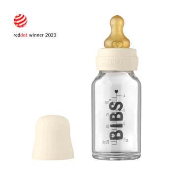 Glass Bottle Set Ivory 110ml Adoreu Baby Shop Launceston Tasmania BIBS