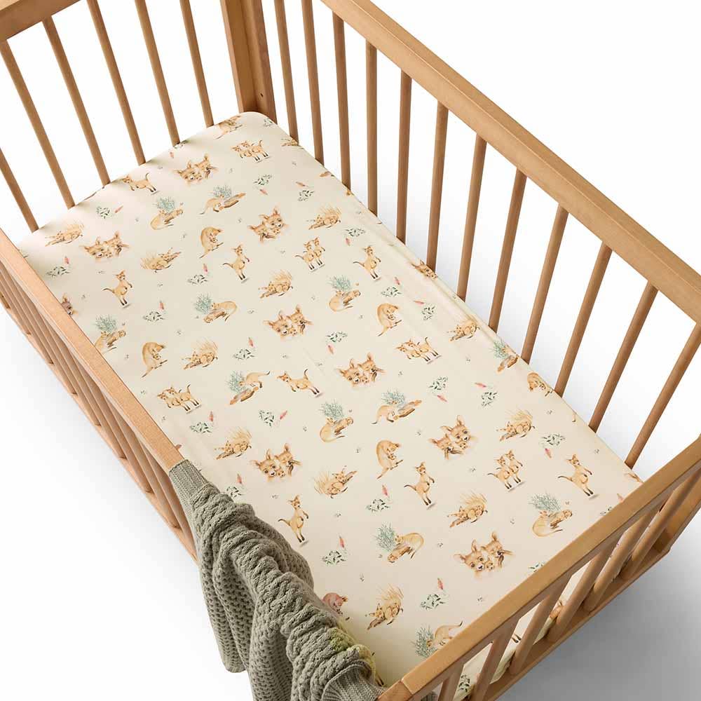 Kanga Organic Baby Fitted Cot Sheet Adoreu Baby Shop Launceston Tasmania Snuggle Hunny