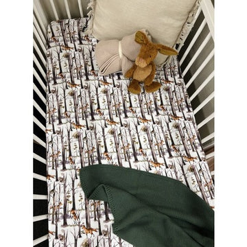 Fitted Cot Sheet Fox Hunt Adoreu Baby Shop Launceston Tasmania Mini & Me