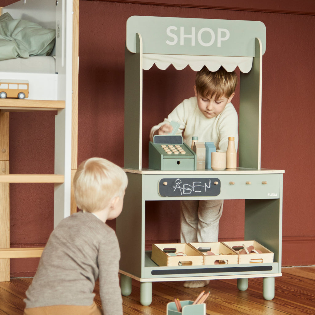 Shop and Cafe Natural Green By Flexa Activity Toy Adoreu Baby Shop Launceston Tasmania Danish by Design