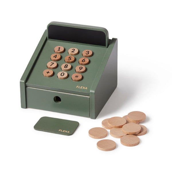 Cash Register Activity toy by Flexa Adoreu baby Shop Launceston Tasmania Danish By Design