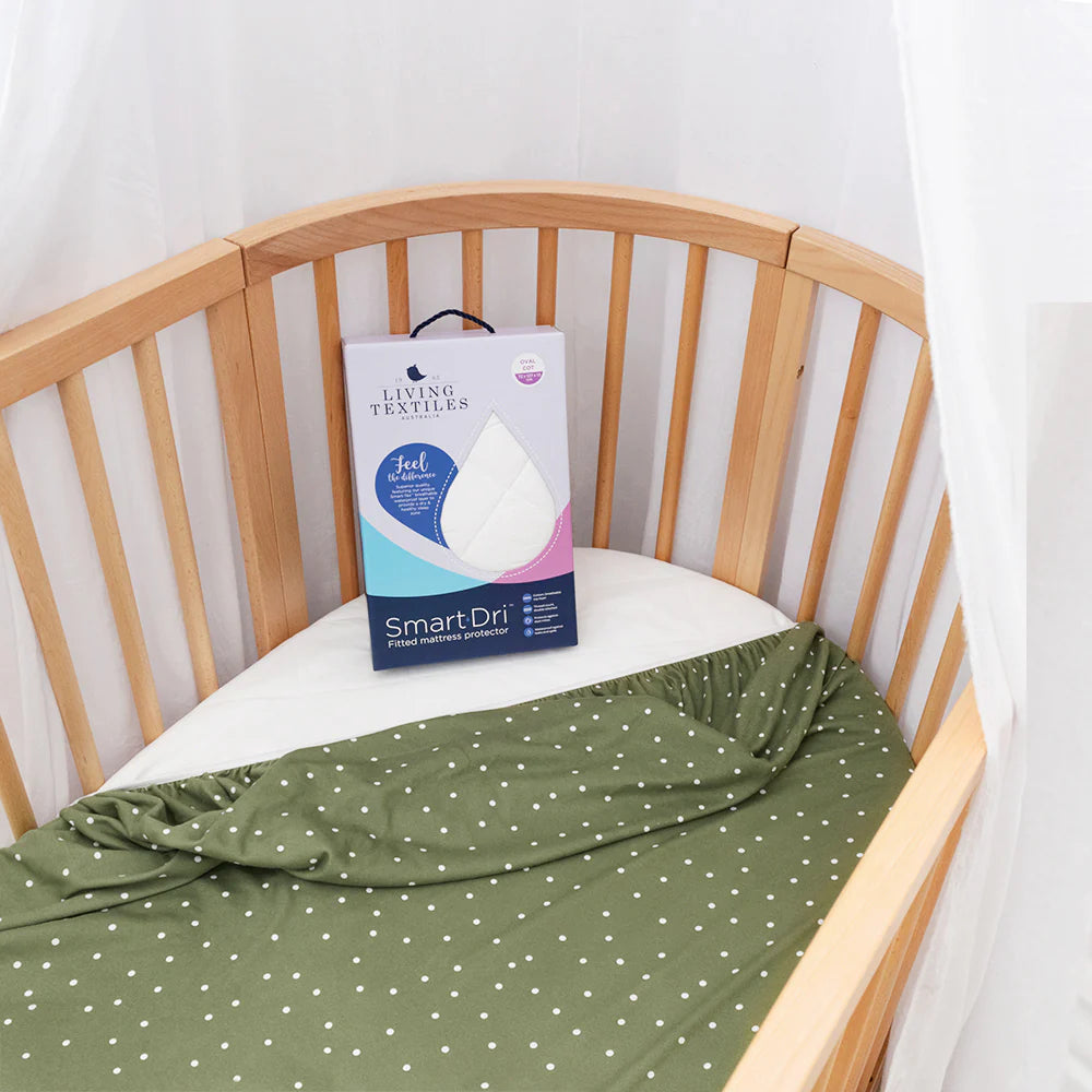 Smart Dri Mattress Protector Oval Cot Living Textiles adoreu baby Launceston