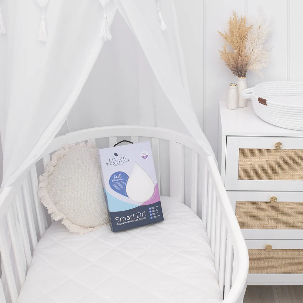 Smart Dri Mattress Protector Oval Cot Living Textiles adoreu baby Launceston