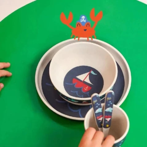 Penny Scallan Bamboo Mealtime Set Anchors Away Adoreu Baby Shop Launceston Tasmania