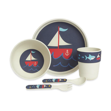 Penny Scallan Bamboo Mealtime Set Anchors Away Adoreu Baby Shop Launceston Tasmania