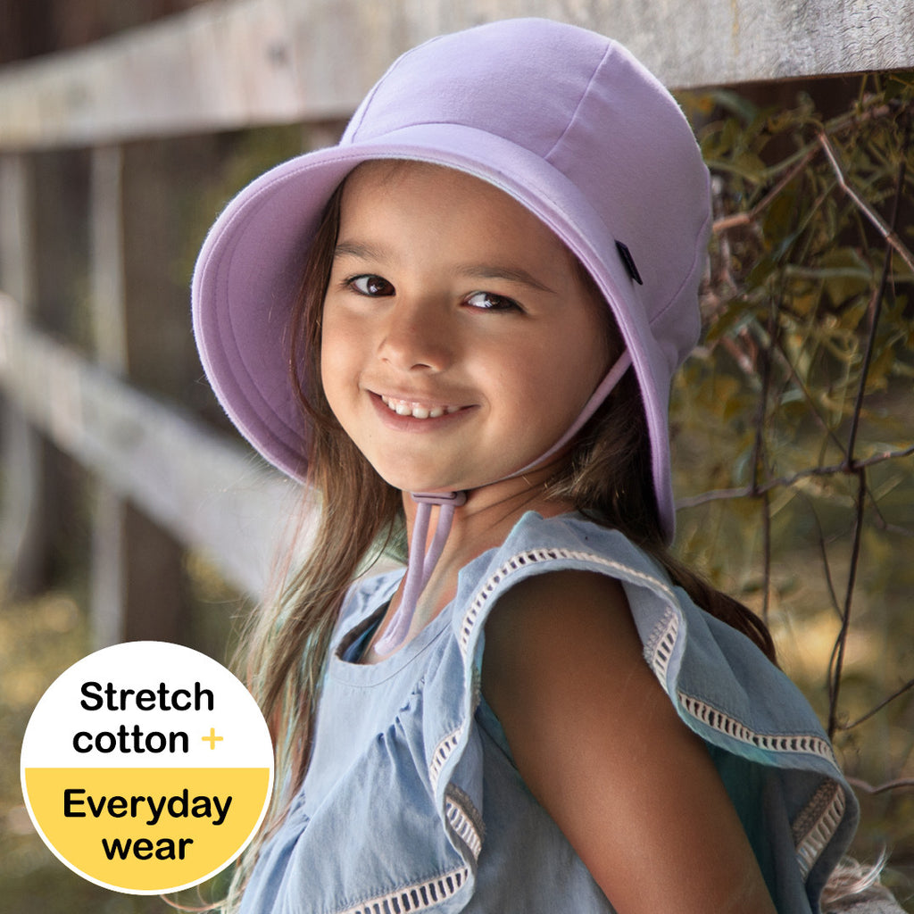 Ponytail Bucket Hat with Strap Lilac Adoreu Baby Shop Launceston Tasmania Bedhead Hats