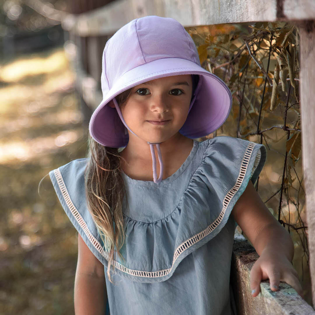 Ponytail Bucket Hat with Strap Lilac Adoreu Baby Shop Launceston Tasmania Bedhead Hats