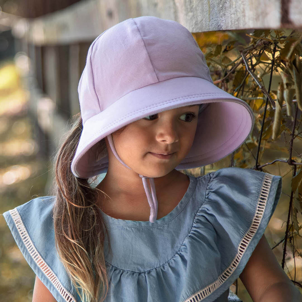 Ponytail Bucket Hat with Strap Lilac Adoreu Baby Shop Launceston Tasmania Bedhead Hats
