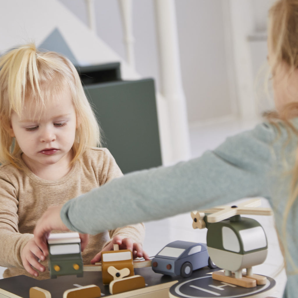 Wooden Helicopter and Plane Set Activity Toys by Flexa Adoreu Baby Shop Launcedston Tasmania Danish by Design