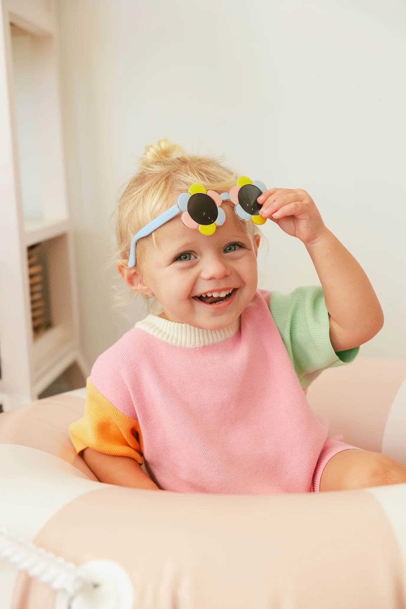 Frankie Ray Daisy Check Sunglasses adoreu baby Launceston
