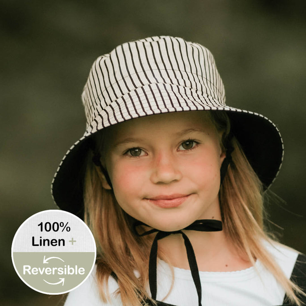 Explorer Kids Reversible Classic Bucket Hat Bobbie/Ebony Adoreu Baby Shop Launceston Tasmania Bedhead Hats