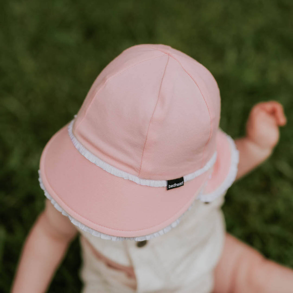 Legionnaire Hat with Ruffle Trim Blush Adoreu Baby Shop Launceston Tasmania Bedhead Hats