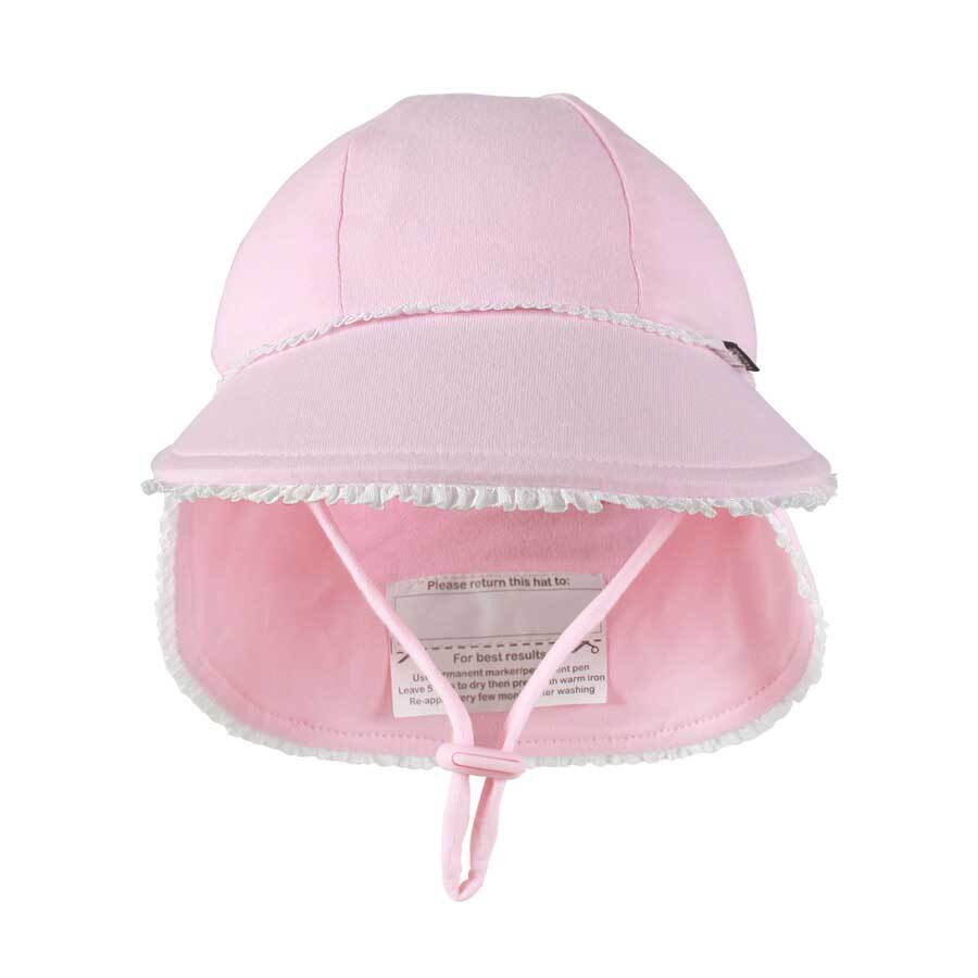 Legionnaire Hat with Ruffle Trim Blush Adoreu Baby Shop Launceston Tasmania Bedhead Hats