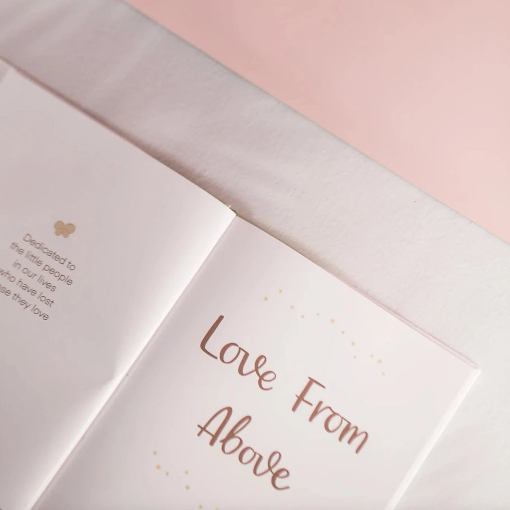 Love from above angel baby memorial book Adoreu Baby shop Launceston Tasmania