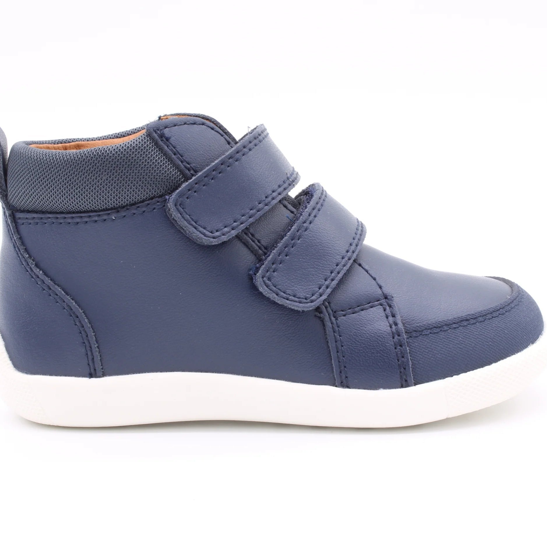 Matty Leather Boots Navy Surefit – adoreu baby Launceston