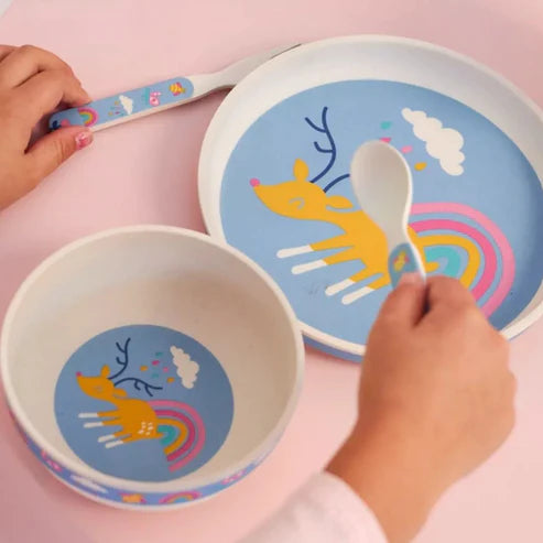 Penny Scallan Bamboo Mealtime Set Rainbow Days Adoreu Baby Shop Launceston Tasmania