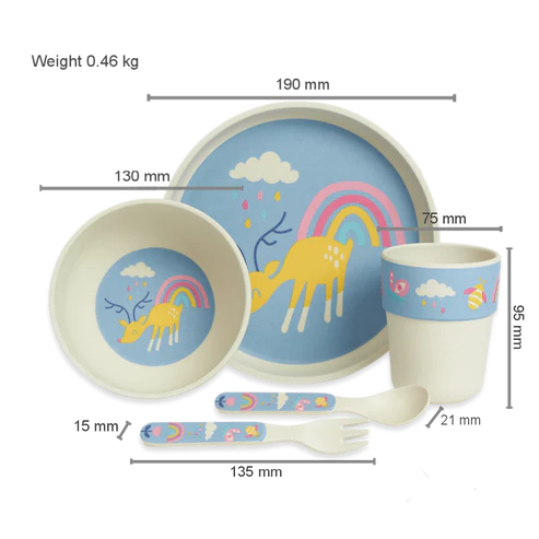 Penny Scallan Bamboo Mealtime Set Rainbow Days Adoreu Baby Shop Launceston Tasmania