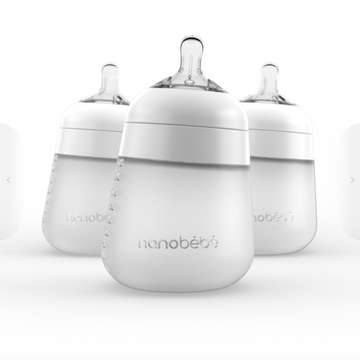 Flexy Silicone Bottle 3 Pack by Nanobébé launceston baby shop adoreu baby 