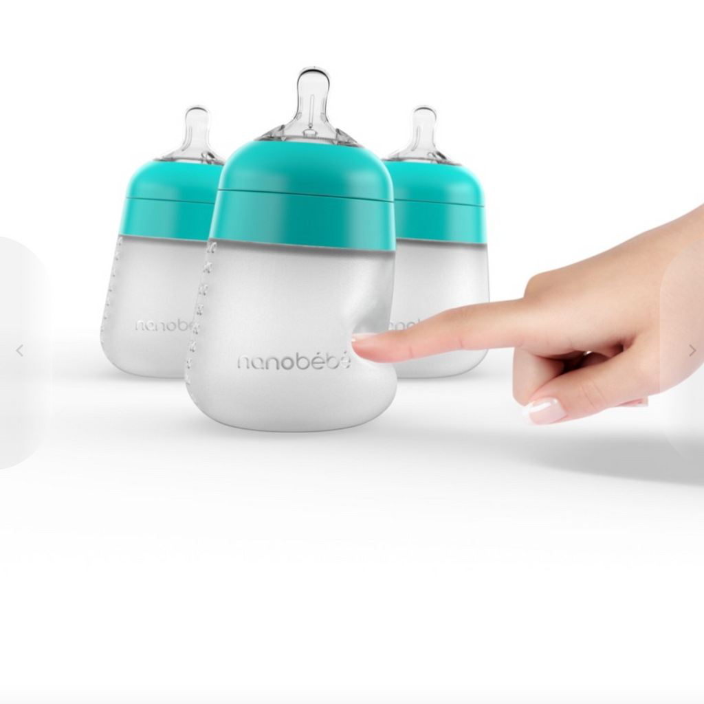 Flexy Silicone Bottle 3 Pack by Nanobébé launceston baby shop adoreu baby 