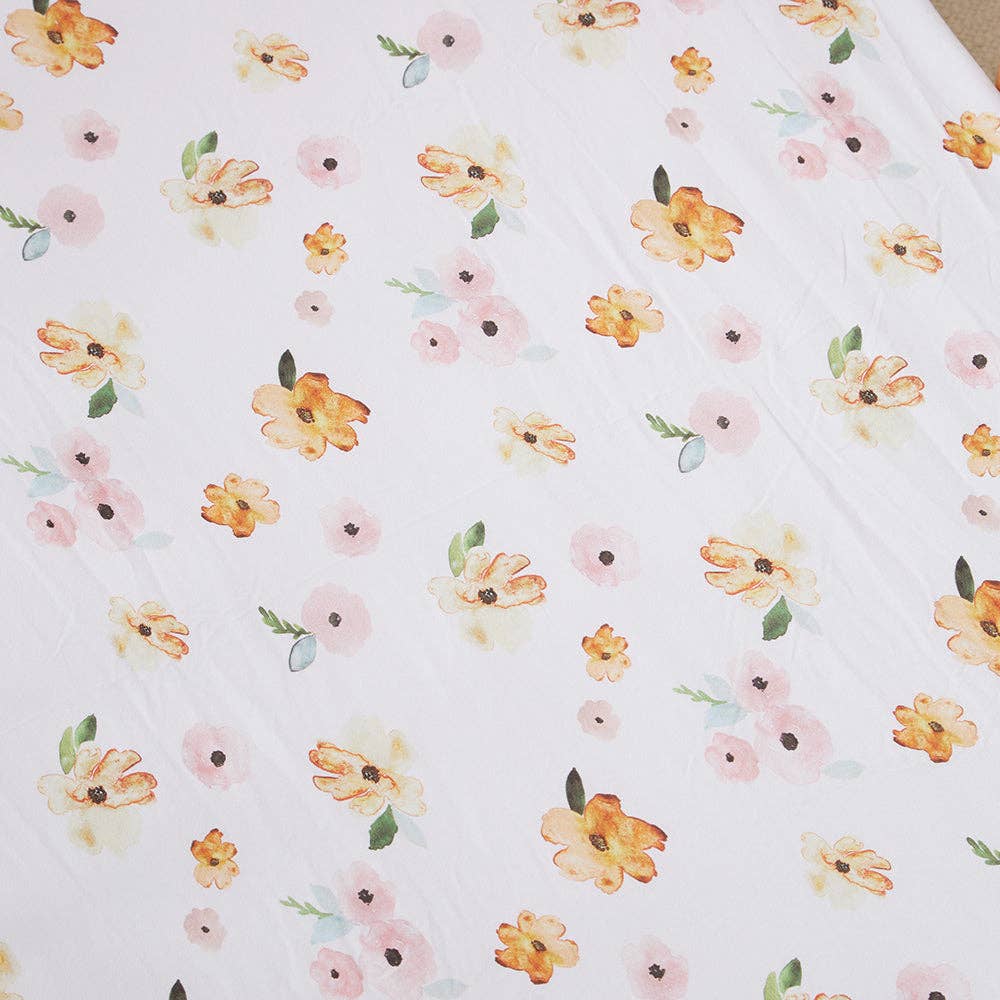 poppy Fitted Baby Cot Sheet Adoreu Baby Shop Launceston Tasmania Snuggle Hunny