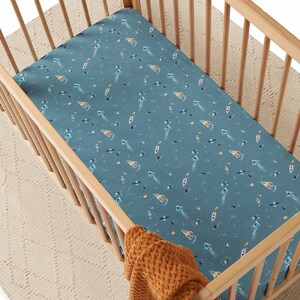 Fitted Cot Sheet Rocket Adoreu Baby Shop Launceston Snuggle Hunny