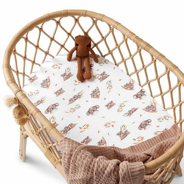 Koala Organic Baby Bassinet Sheet Change Cover Pad Adoreu Baby Shop Launceston Tasmania Snuggle Hunny