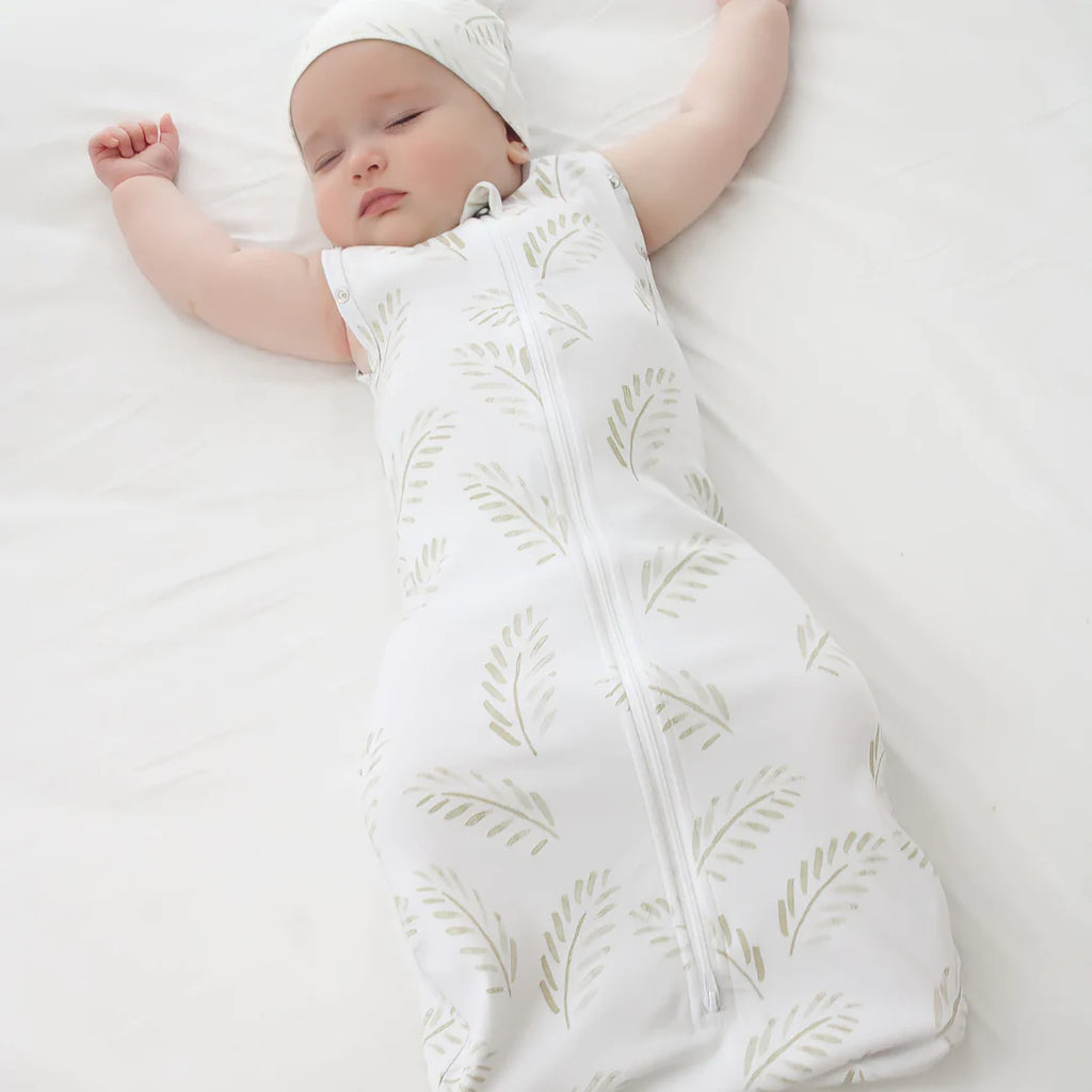 Newborn Sleeping Bag Gold fern 2.5 tog Adoreu Baby Shop Launceston Tasmania Anchor and Arrow