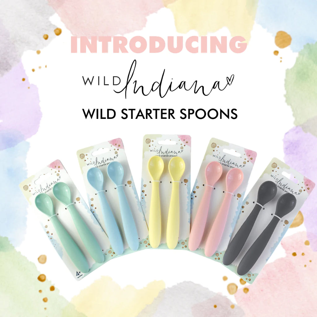 Starter Spoon Pack 2 Various Colours Adoreu Baby Launceston Tasmania Wild Indiana