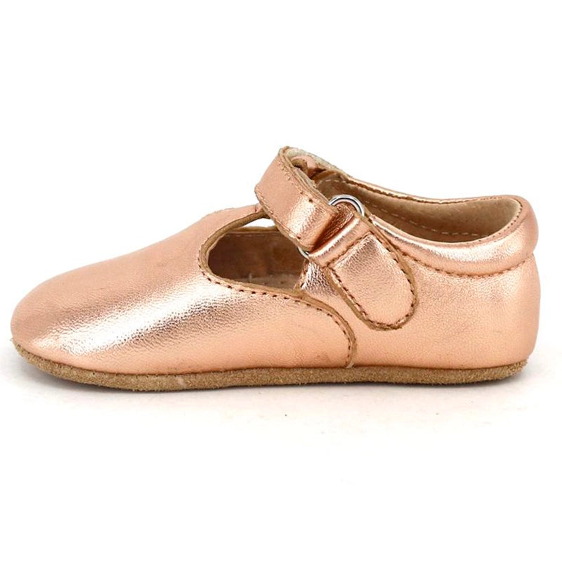 SKEANIE love these T-Bar shoes in Rose Gold are hand made launceston tasmania adoreu baby