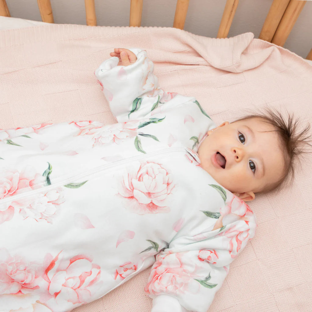 Winter Baby Sleeping Bag 3.5 Tog Anchor and Arrow Pretty Peony Adoreu Baby Shop Launceston Tasmania