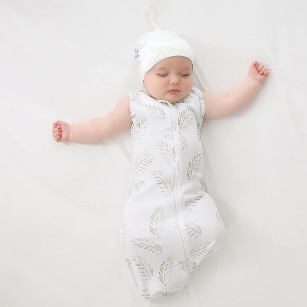 Newborn Sleeping Bag Gold fern 2.5 tog Adoreu Baby Shop Launceston Tasmania Anchor and Arrow