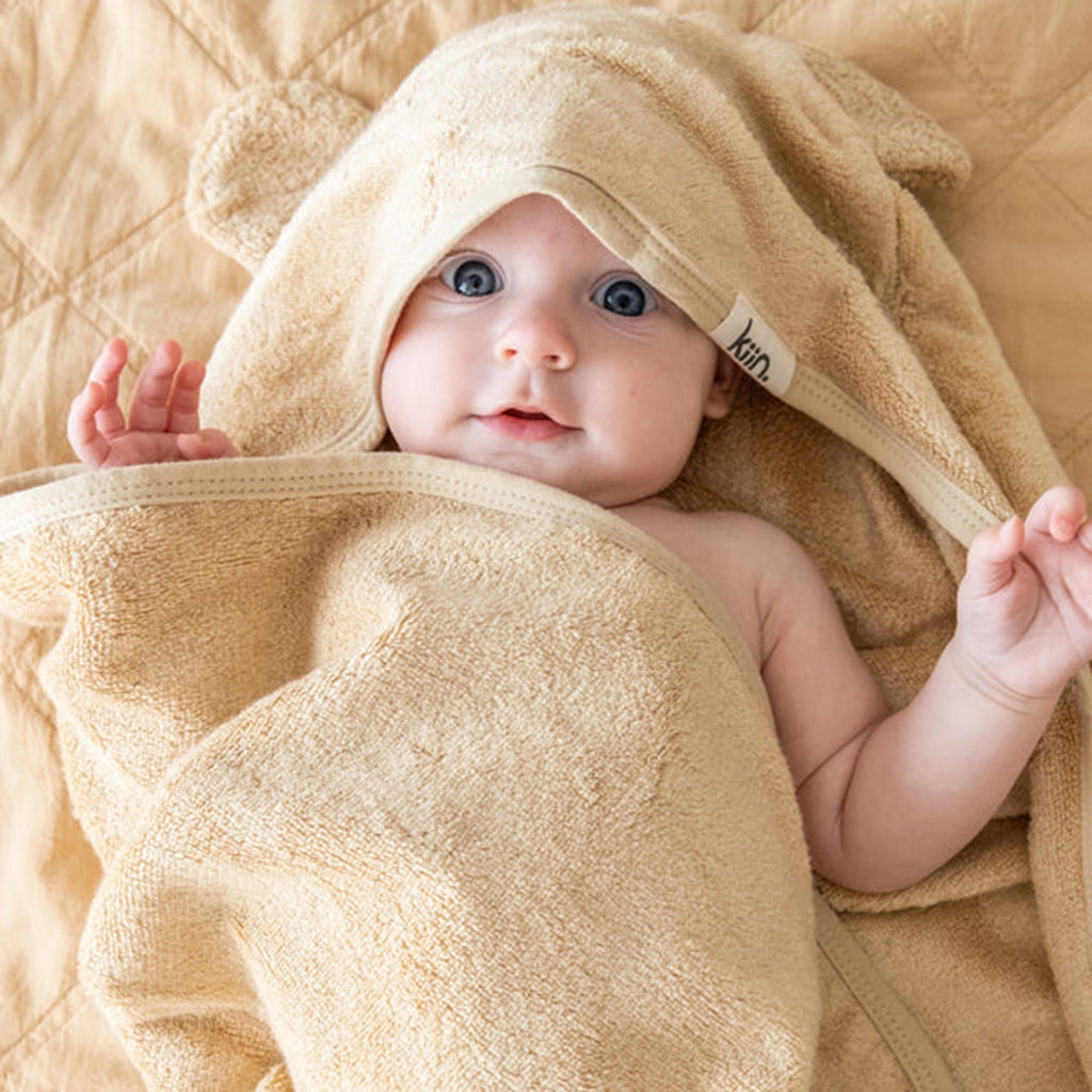 Hooded Bamboo Towel Oat Kiin Baby Adoreu Baby Shop Launceston Tasmania
