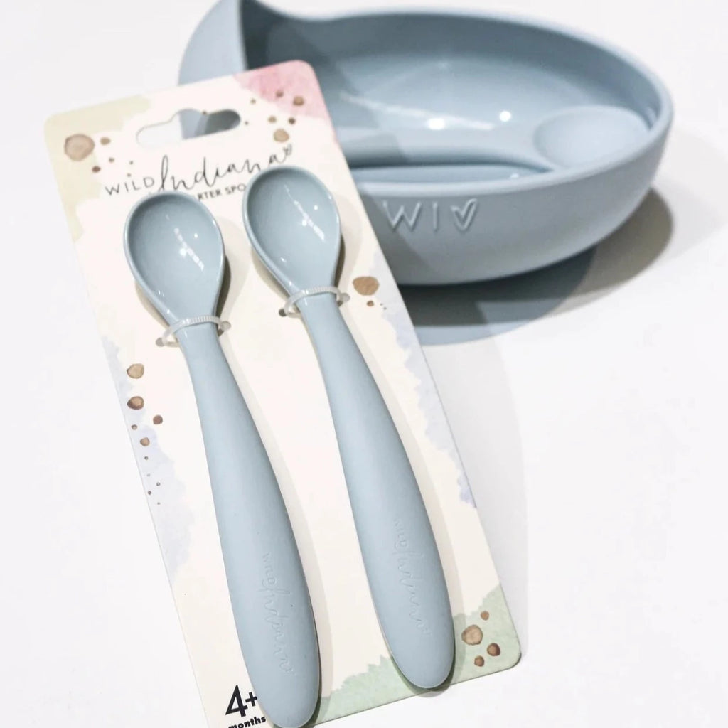 Starter Spoon Pack 2 Various Colours Adoreu Baby Launceston Tasmania Wild Indiana
