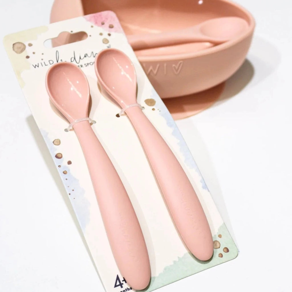 Starter Spoon Pack 2 Various Colours Adoreu Baby Launceston Tasmania Wild Indiana