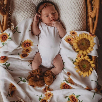 sunflower baby wrap snuggle hunny launceston adoreu baby tasmania