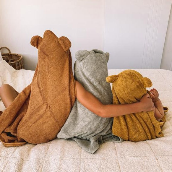 Hooded Bamboo Towel Oat Kiin Baby Adoreu Baby Shop Launceston Tasmania