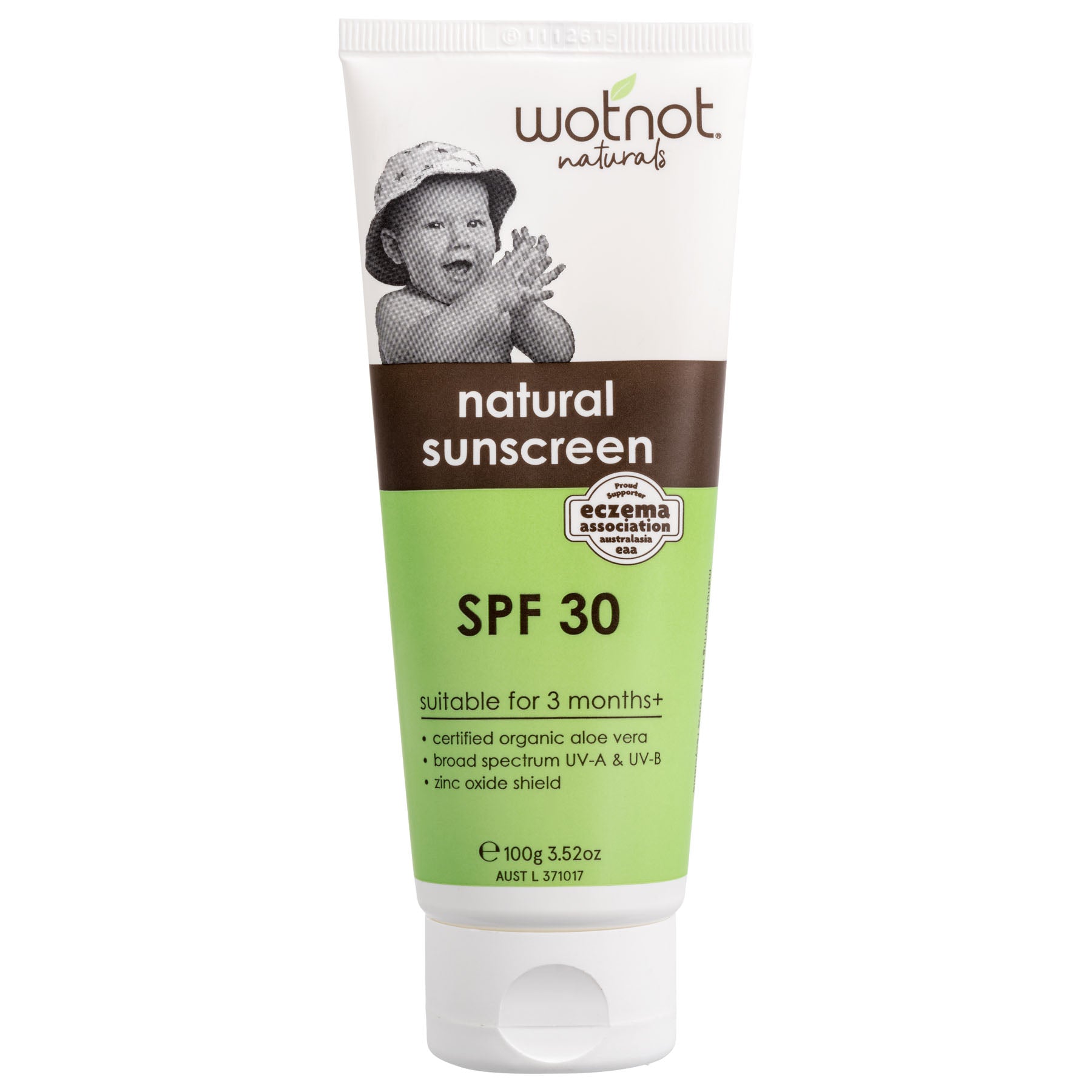 Wotnot Natural Sunscreen 30 SPF Baby 100g – adoreu baby Launceston